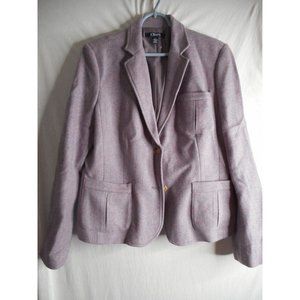 Chaps Sz 16 Purple wool blend lined Blazer Jacket